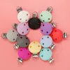 Tänder leksaker Tyryhu 5pcset Round Silicone Clips Baby Pacifier Holder Dummy Chain Accessories BPAFREE 230901