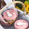 Storage Bottles 600ml Portable Oatmeal Cup Cereal Nuts Yogurt Salad Breakfast Glass With Lid And Spoon Bento Microwave Heating Soup Cups