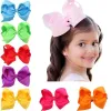 16 Colors New Fashion Boutique Ribbon Bows For Hair Bows Hairpin accessories Child Hairbows flower hairbands girls cheer bows5480099 ZZ