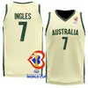 Imprimer 2023 Coupe du monde de basket-ball Australie Jersey Équipe nationale 6 Josh Green 2 Matisse Thybulle 26 DUOP REATH Ben Simmons 25 6 Andrew Bogut 8 Matthew Dellavedova