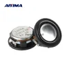 Alto-falantes portáteis AIYIMA 2pcs 34MM Mini alto-falante 8 Ohm 2W Neodímio magnético de frequência completa Alto-falante de áudio Bacia de alumínio Alto-falante de borda de borracha HKD230905