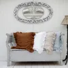 Cuscino 2 pezzi federe in lino con volant copertura morbida e confortevole decorazioni per la casa cuscini per divano soggiorno ornamento per divano