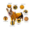 Abbigliamento per cani Impermeabile per cuccioli Design con cappuccio Impermeabile con anello di trazione Alta visibilità Impermeabile per cani di taglia piccola, media e grande x0904