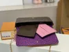 Felicie Pochette Luxurys Дизайнерская сумка через плечо с монограммами M82108 Сумка с принтом тыквы Коллекция YK Yayoi Kusama Кошелек 3 в 1 Мини-клапан Женские сумки