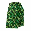 Herrshorts St Patricks Day Gym Shamrock Mönster Sport Fitness Beach Män