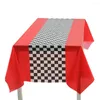 Table Cloth Racing Theme Party Supplies Race Car Themed Decorations Classic Retro Style For Kids'