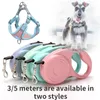 Obroże dla psów smycze 35Meters nylonowy kołnierz dla psów dla małych dużych piesek kot smyczy ołowiowe akcesoria psa ruletka smycz