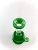 Shisha-Glasrecycler, grün, porzellanfarben, 6,5 Zoll hoch, 14-mm-Verbindung, fügen Sie einen Knaller und eine seegrüne Luftpolsterkappe hinzu