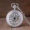 Montres de poche en forme de disque de crâne en argent, montre mécanique manuelle rétro pour homme, pendentif collier, accessoires, cadeaux pour hommes et femmes