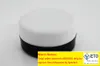 Partihandel 1000pcs svart plastburk med vit capcosmetic förpackning Bottlessample Cream Potdisplay Container ZZ