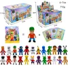 Blind box 24pcs/box Cartoon Game Stumble Fall Guys Action Figures Pvc Model Statue Multiplayer Challenge Types Anime Collection Kids Gifts 230901