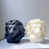 Andra hälsoskönhetsartiklar Lion Head Candle Silicone Mögel unik djurstaty soy vaxljus mögel djurälskare heminredning gåva x0904