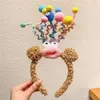 Cartoon Sausage Mouth Wool Roll Hairbands Kids Lovely Funny Headband Ornament Hoops Band Hair Accessories Autumn And Winter GC2269