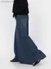 Dżinsy damskie Reddachic Korean Stylish Woman Worbgy Dżinsy Rozlewane nogę luźne vintage słonia bodźce bootcut niebieskie spodnie wysokie talia spodni Q230904