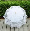 48cm Long handle lace Umbrellas Handmade Art wedding Bridesmaid gifts Embroidery Wedding Umbrella parasol Romantic Bridal ZZ