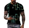 남자 T 셔츠 소년의 게임 3D 프린트 티셔츠 여름 느슨한 승무원 힙합 힙합 패션 선샤인 잘 생긴 고품질 편안한 의류