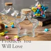 Storage Bottles 12Pcs 1.5oz Heart Shaped Small Glass Jars With Cork Lids Label Tags String Honeymoon Favor Wish