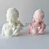 Other Health Beauty Items Greek Statue of Justice Candle Silicone Mold Masked Girl Statue Plaster Decorative Ornaments Candle Production Supplies x0904