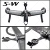 Composants de guidon de vélo S-W vente Aero fly II guidon de route en carbone barre de chute mate 31.8*400/420/440mm tige en aluminium 80/90/100/110mm 230904