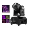 Luzes SHEHDS Mini LED 10W LED Feixe Moving Head Light Alta Potência 10Watt Quad Stroboscópio LED Forte Feixe de Luz para Festa Disco DJ Light L