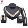 Dubai African Gold Farbe Schmuck Sets Für Frauen Indischen Schmuck Nigerianischen Halskette Ring Ohrring Armband Hochzeit Zubehör