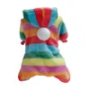 Hondenkleding Dierenkleding Flanel Hondenkostuum Hondenjassen voor koud weer Kattenkleding Zacht Flanel Honden Jumpsuit Kleding Huisdier Vierbenige pyjama's 230901