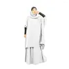 Vêtements ethniques Burqa Jilbab Capuchon Khimar Femmes Couverture complète Musulman Traditionnel Ramadan Eid Abaya Kaftan Robe de prière Tops Jupe Ensemble