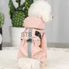 Hundkläder Dog Raincoat Pet Dog Waterproof Hoodies Jumpsuit Raincoat Reflective Dog Rain ET For Small Dog Pet Supplies X0904