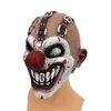 Máscaras de festa Halloween assustador máscara realista aparência emulsão palhaço oneeyed joker facepiece cosplay assassino headgear traje adereços 230901