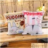 Kawaii Pudding 8 -częściowy chomik i kota pluszowe kulki torba zabawka miękka kreskówka pchaszona popowa sofa poduszka dziewczyna dla dzieci Prezenty Dr DH60x