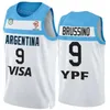 Stampa Mondiali di basket 2023 Argentina 10 Maglia Carlos Delfino 8 Nicolas Laprovittola 12 Marcos DELIA 2 Maximo Fjellerup 9 Nicolas Brussino 7 Facundo Campazzo