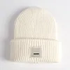 Chapeaux d'hiver en laine mélangée pour femmes, tricot, visage souriant, casquette de Couple, fil tricoté, Bonnet chaud, nouvelle collection 2023