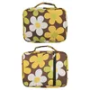 School Bags Waterproof Handle Zippered Pocket Storage Canvas Bible Bag For Women Carrying Cover Case Flower Print Floral Pattern