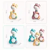 Rattles Mobiles Musical Flashing Baby Rattle Cartoon Deer Hand Drum Early Learning Education Toys Infant Bell Mobile born Weep Tear Toy 230901