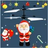 Flyings zabawki świąteczny prezent Święty Santa Latający Ball Luminous Flight Flight Balle Electronic Indukcja Indukcyjna samolot zdalny