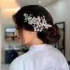 Cristais strass miçangas tiaras de casamento headpieces para noivas brilho coroas de noiva headwear feminino jóias cocar cabelo ace294d