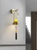 Lâmpada de parede Quarto chinês criativo corredor escada sala de estar luz de fundo luxo simples