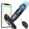 Vibratorer Telescopic Vibration Butt Plug Anal App Vibrator Wireless Remote Sex Toys for Women Ass Dildo Prostate Massager Buttplug 230904