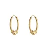 Stud Earrings 24K Gold Color Hoop Earings For Women Girls African Wedding Party Ornament Luxury Jewelry Wife Gifts Ear Rings