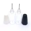 wholesale 10ML 15ML PET Clear Needle Bottle with Long Thin Tip Dropper For oil Accessories