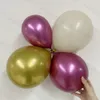 Outros suprimentos de festa de evento vermelho ouro areia branco balões arco guirlanda kit metal magenta plam folhas balão para aniversário 230904