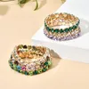 Bracelets de charme Zmzy cubique zircone CZ tennis bracelet mode haute qualité géométrique en forme de coeur bijoux en pierre