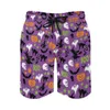 Men's Shorts Summer Board Ghost Pumpkin Print Sports Fitness Funny Halloween Design Beach Cute Fast Dry Trunks Plus Size