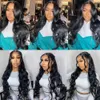 Synthetic Wigs 38 40 Inch Body Wave Bundles with Frontal Brazilian Human Hair 3 4 Bundles with 13x4 Lace Frontal 100% Unprocessed Hair Weave 230901