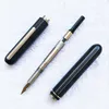 Fountain Pens Nowa wyprzedaż LM Focus 3 Fontanna Pen Dialog Black Titanium Series 14K Gold Tip Ink Pen Pen School Office Bureal
