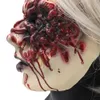 Maschere per feste Halloween Horror Maschera da strega Rancore Fantasma femminile dai capelli bianchi Set Zombie Masquerade Puntelli Cosplay 230901