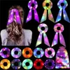 LED bandes de cheveux lumineuses chouchous femmes filles nouveaux chapeaux corde à cheveux simple bracelet anneaux élastique bande cheveux accessoires GC2271