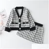 Bear Leader Girls Winter Clothes Set Long Sleeve Sweater Shirt Skirt 2 Pcs Clothing Suit Bow Baby Outfits For Kids C1223 Drop Delivery Dhnry