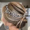 Donne Rhinestone Hair Vine Fashion Hair Gioielli fatti a mano Ornamenti per capelli da sposa Accessori per capelli da sposa per la banda per capelli per feste