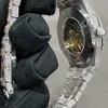 Hand Limited Ap Sale Watch Pure Inlaid Custom Moissanite Luxury Full Diamond Watch Eta Movement and cy